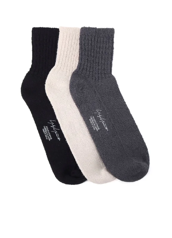 Bonus Savings 1/28 RAW SILK ANKLE RIB SOCKS