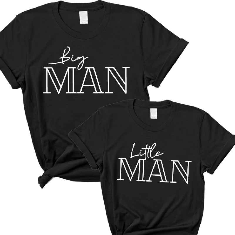 Value Pack Milano Big Man & Little Man Matching Black T-Shirts