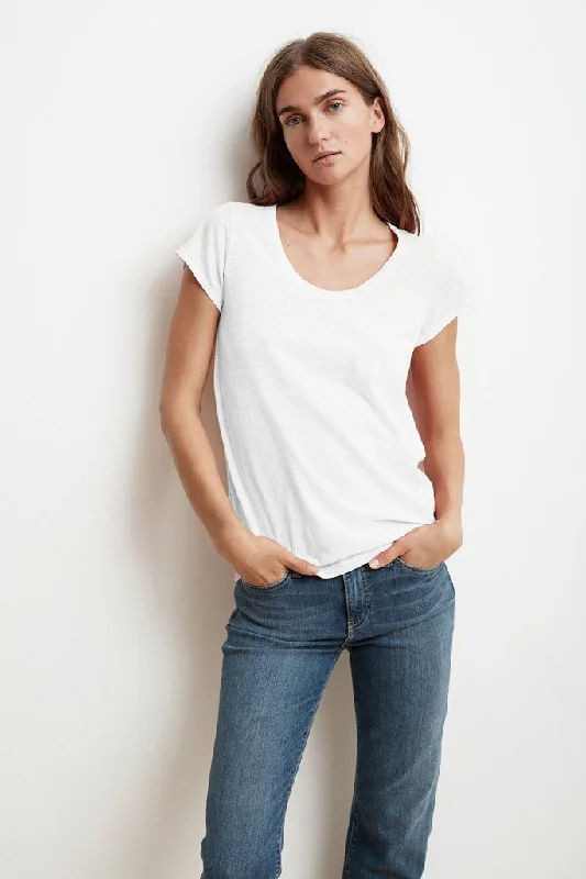 Unmissable Offer KATIE CITY SLUB SCOOP TEE