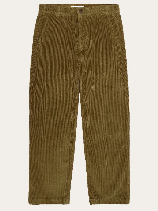 Unbeatable Deal FLINT wide corduroy chino pants - Dark Olive