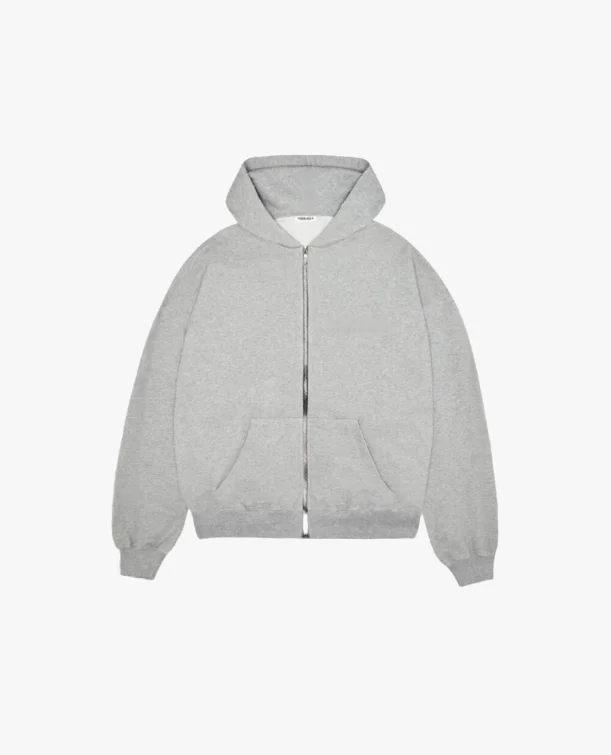 Weekend Discounts to Snag COZY ZIP UP - GREY