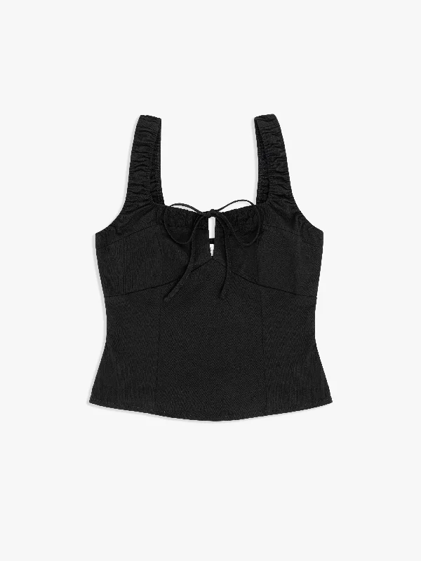 Weekend Offers That Shine Kira Top - Black