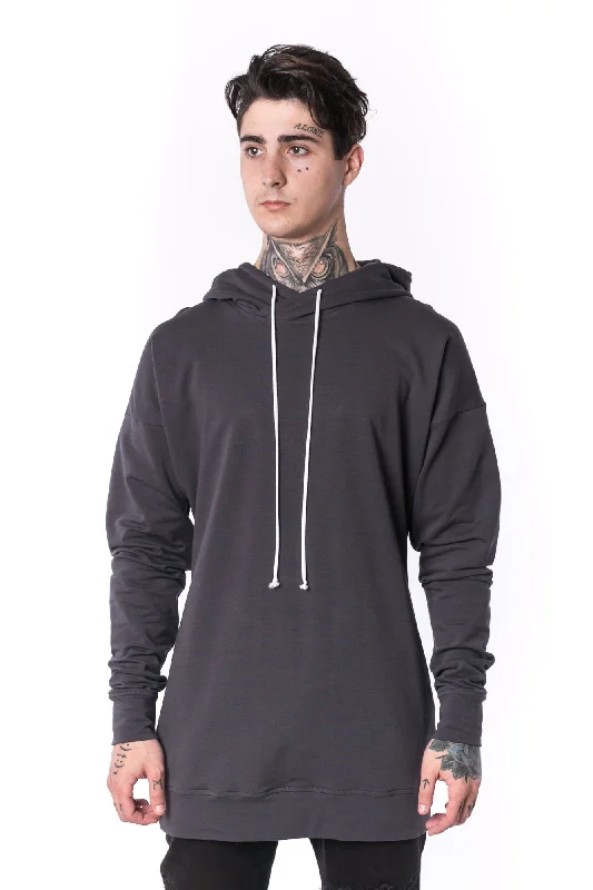 Massive Deals The Man Panelled Hoody 17 // charcoal
