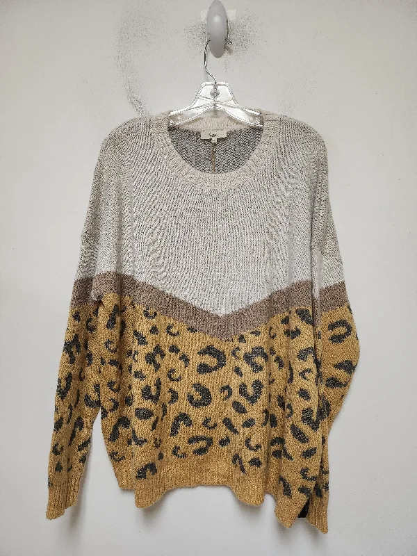 Weekend Bargains to Love Sweater By Easel In Animal Print, Size: 1x