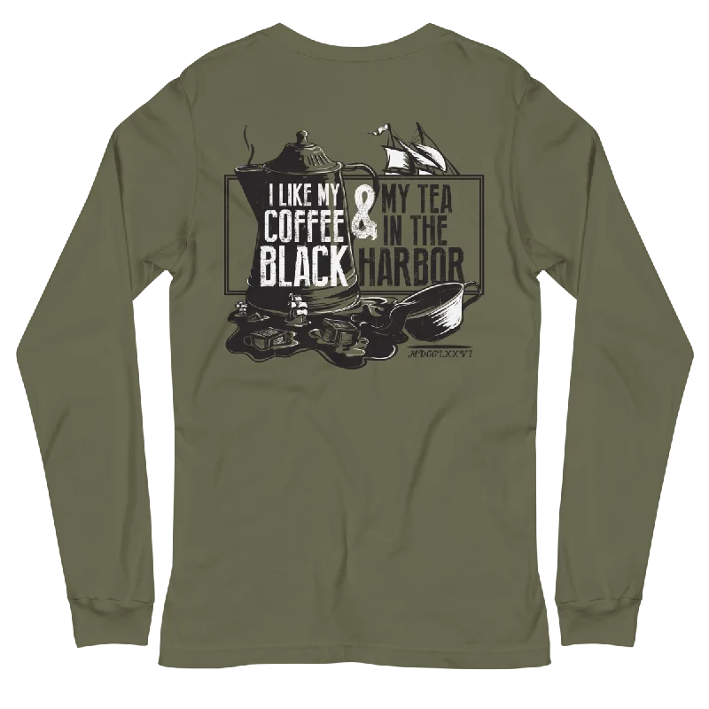 Super Bargain Tea In The Harbor Long Sleeve Tee