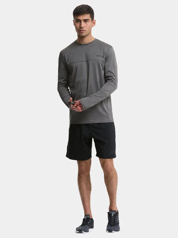 Your Weekend, Your Savings Stamina Long Sleeve Crew Neck Running Top For Men With Thumbholes Your Weekend, Your Savings Stamina Long Sleeve Crew Neck Running Top For Men With Thumbholes