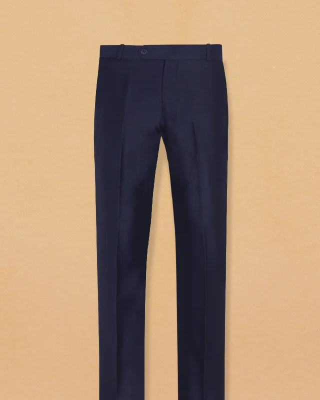 Savings Galore Navy Wool Blend Formal Pant