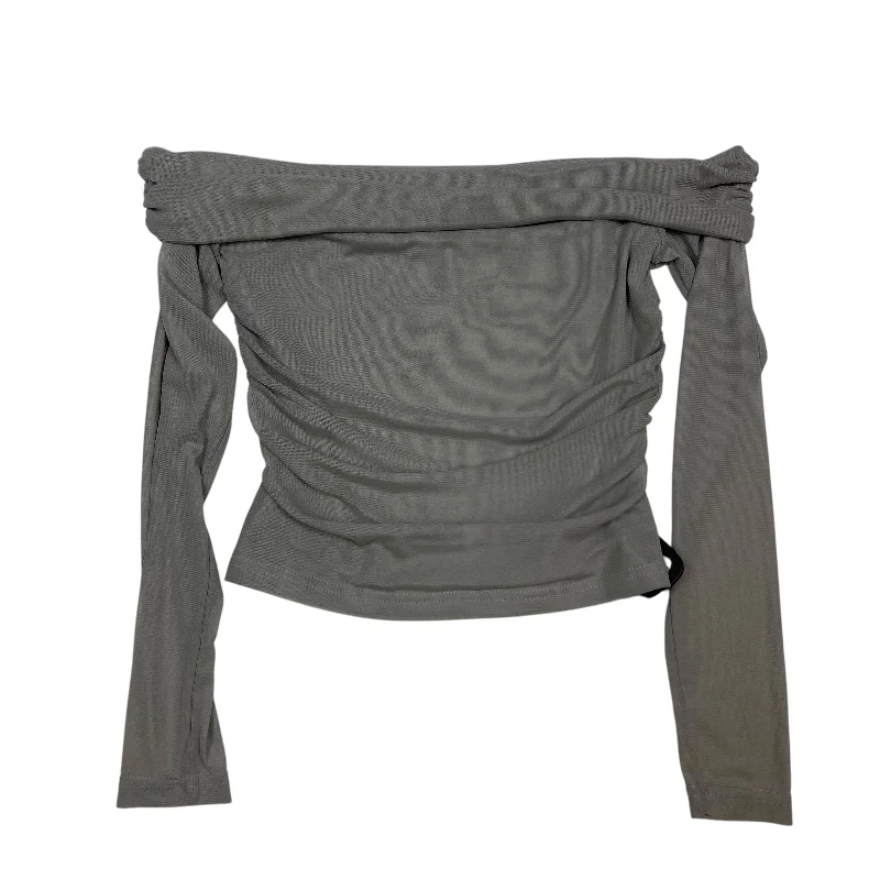 Final Clearance Top Long Sleeve By Remidoo In Grey, Size: S