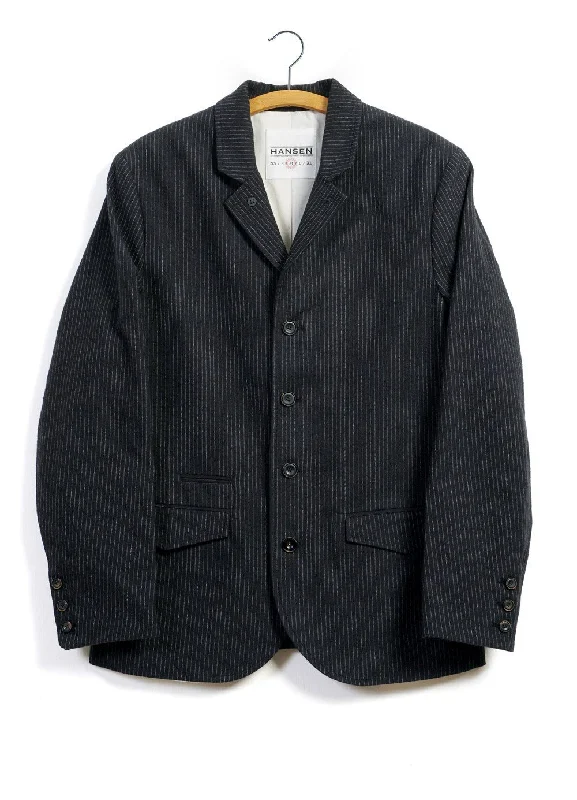 Can't Miss ANKER | Casual 4-button Blazer | Black Pin