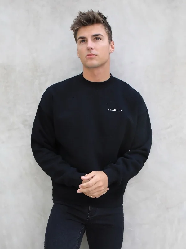 Mega Sale Series Relaxed Sweater - Black