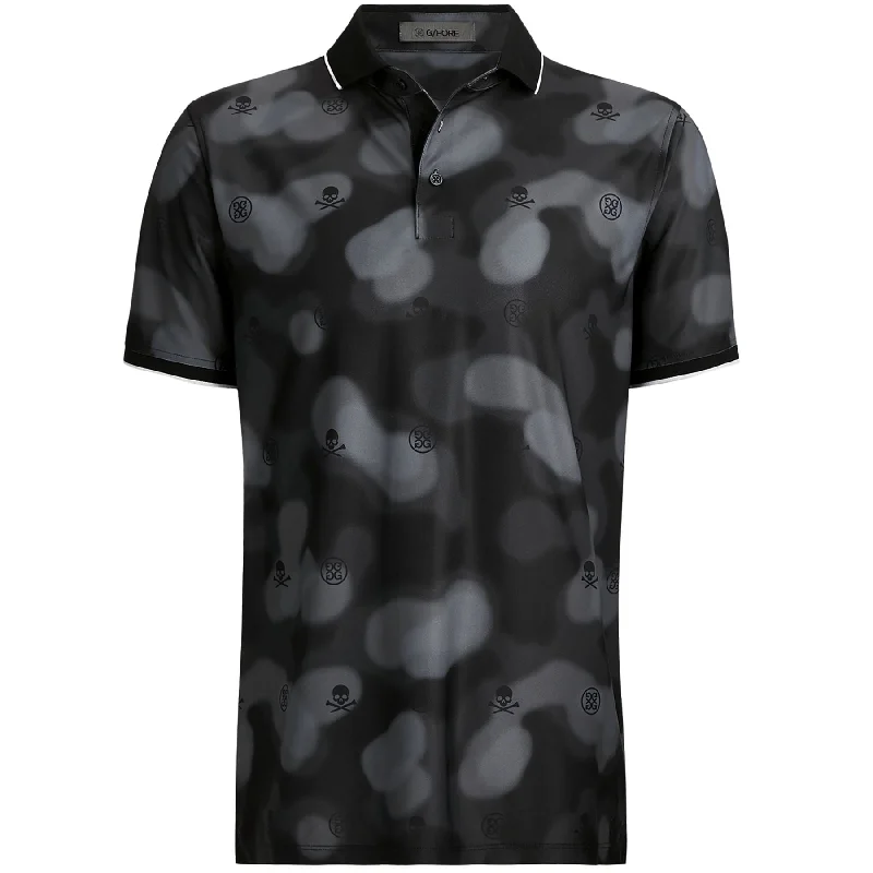 Discount Deals Blur Icon Camo Tech Pique Polo Onyx - AW24