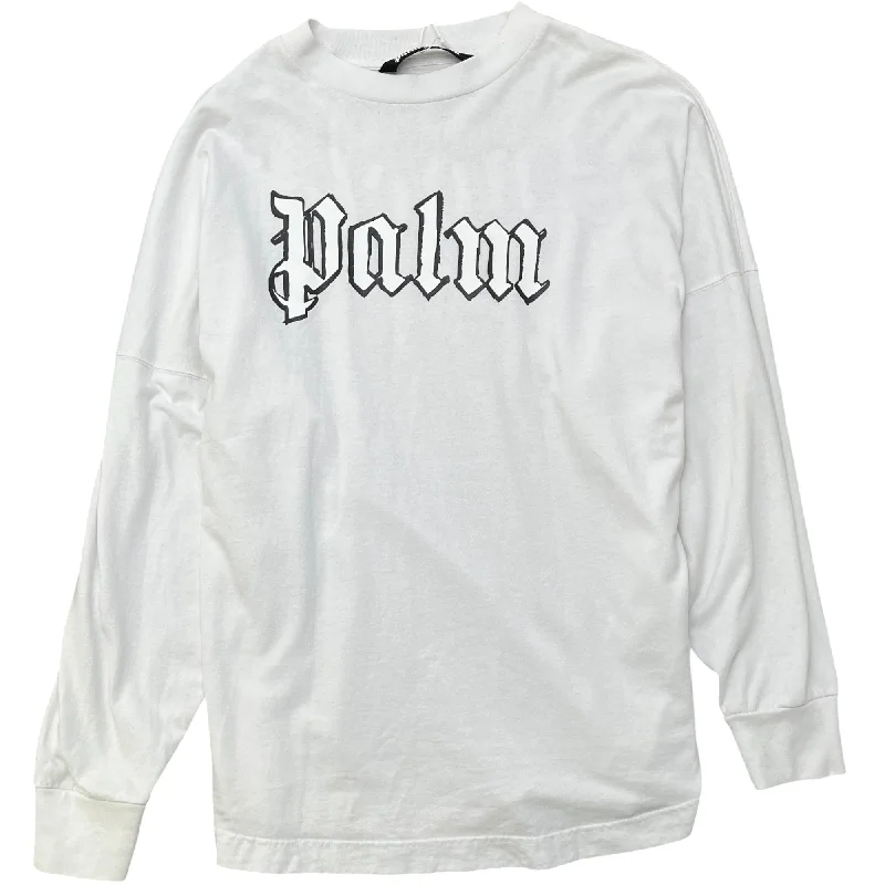 Reduced Price Men's Logo Long Sleeve T-Shirt White Size L