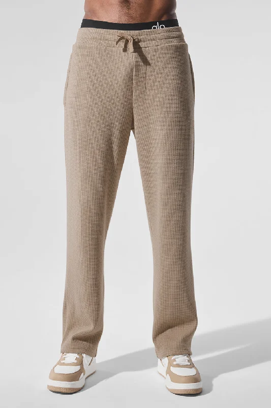 Year-End Sale Elevate Waffle Straight Leg Pant - Gravel