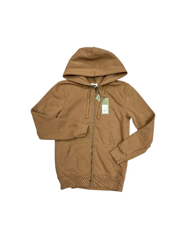 Weekend Bargains to Snag Sweatshirt Hoodie By GOOD FELLOW In Brown, Size: S