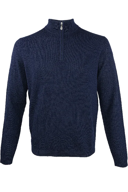 Weekend Deals That Wow Raffi "The Ian" Waffle Sweater Navy