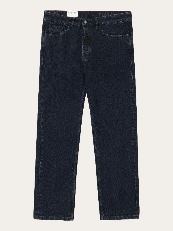 Final Clearance TIM tapered denim jeans overdyed black REBORN™ - Overdyed Black