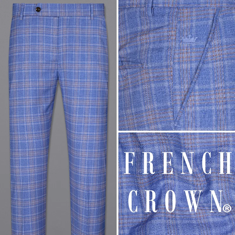 Year-End Sale Ship Cove Super fine Blue Plaid Woolrich Pant
