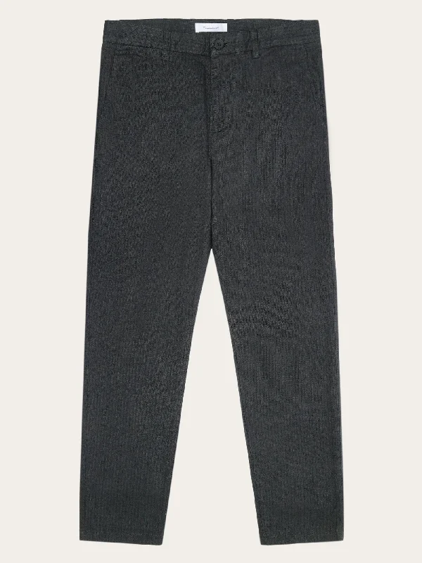 The Best Prices CHUCK regular flannel herringbone chinos - GOTS/Vegan - Gray Pinstripe