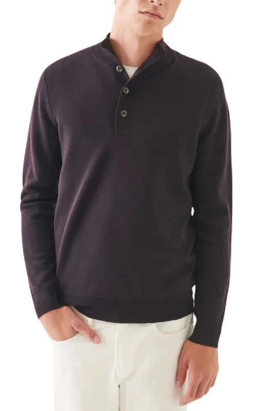 Sale Event Double-Face Button Mock Neck
