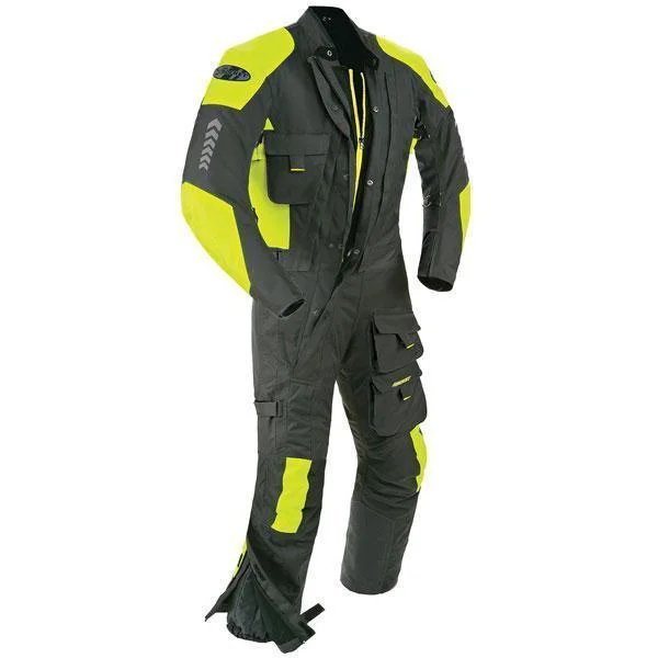 Reduced Prices Joe Rocket 'Survivor' Mens Black/Hi-Visibility Yellow Textile Riding Suit Reduced Prices Joe Rocket 'Survivor' Mens Black/Hi-Visibility Yellow Textile Riding Suit
