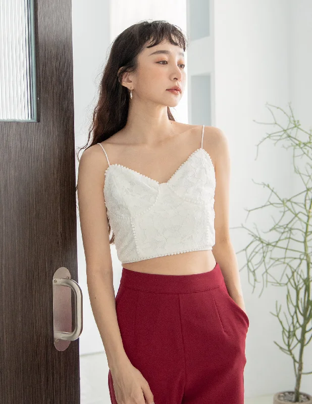 Savings Galore Emily Lace Top in White