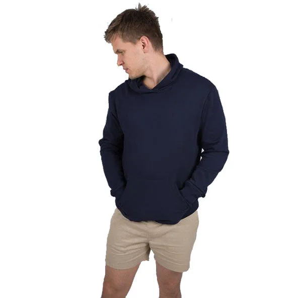 Weekend Savings Sensation Mens Navy Blue Organic Cotton Hoodie