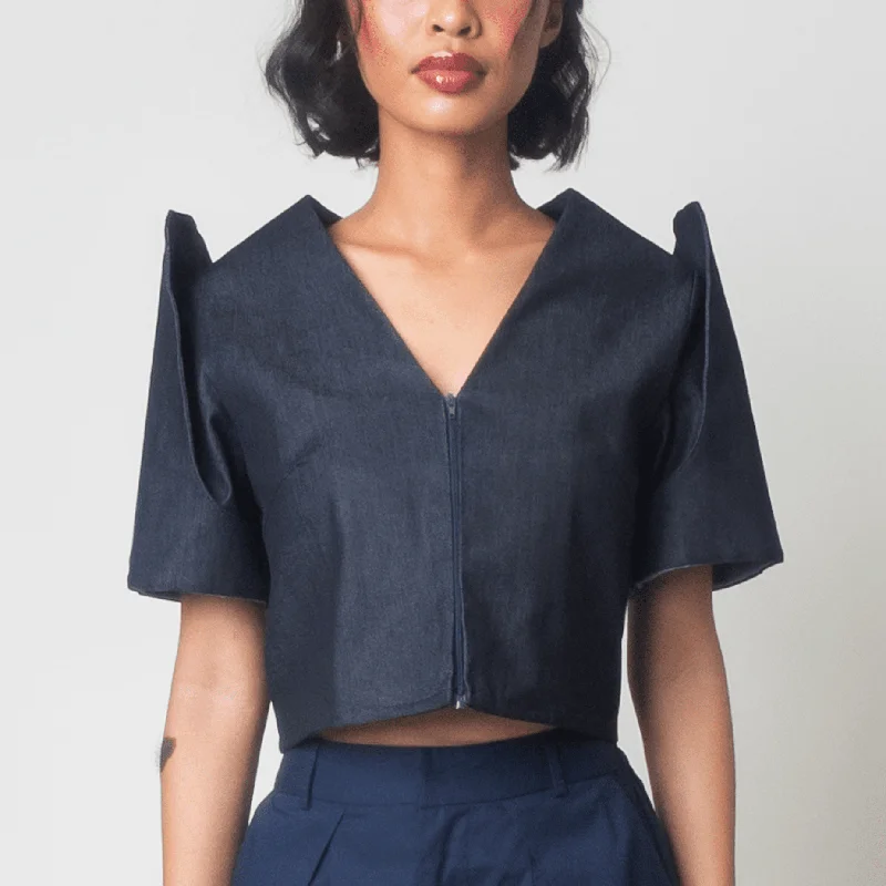 Weekend Offers That Shine [Ready Today] Convertible Terno Top Denim