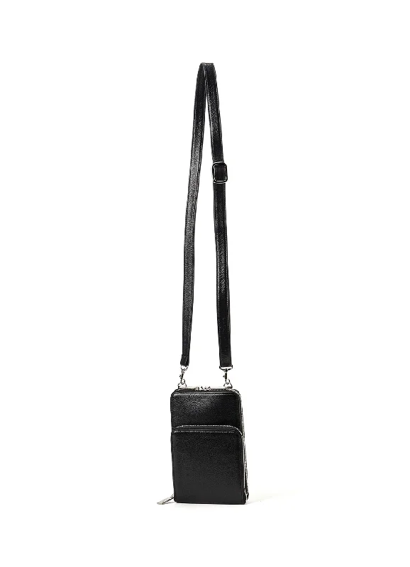 Sale Event SOFT SHRINK LEATHER DOUBLE ZIP PHONE CASE