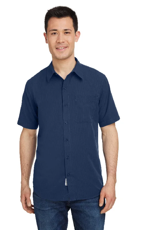Crazy Deal Marmot Mens Aerobora Short Sleeve Button Down Shirt w/ Pocket - Arctic Navy Blue - Closeout Crazy Deal Marmot Mens Aerobora Short Sleeve Button Down Shirt w/ Pocket - Arctic Navy Blue - Closeout