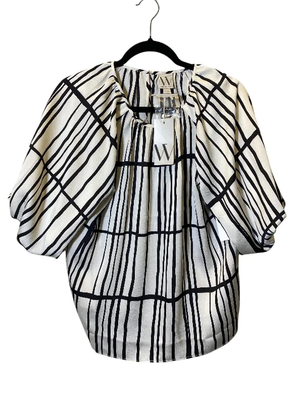 Weekend Extravaganza: Shop Now Top 3/4 Sleeve By Worthington In Striped Pattern, Size: L