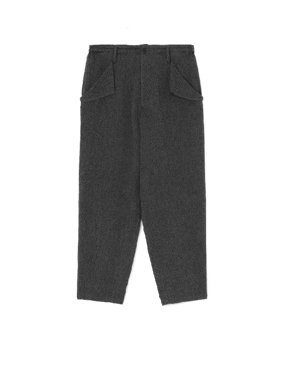 Low Cost C/SOFT TWEED M-SEAM FLAP POCKET PANTS