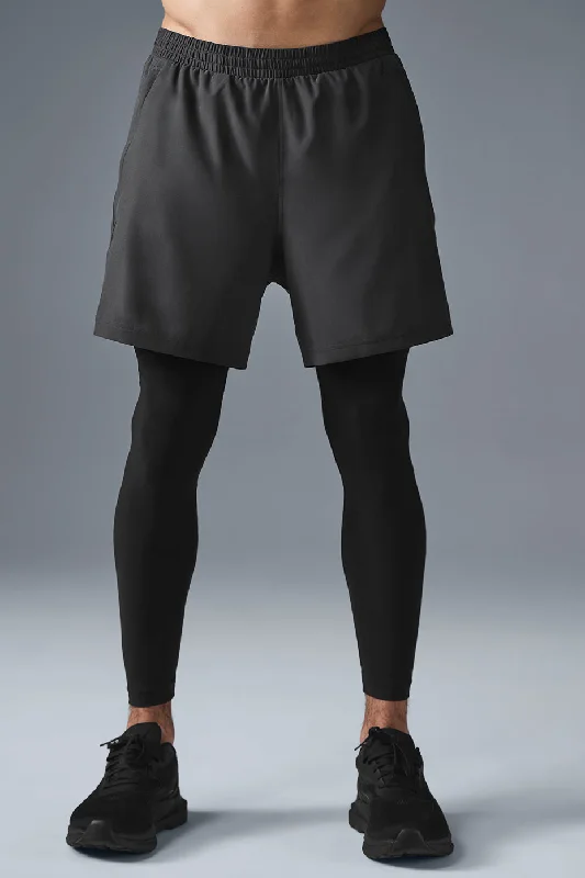 Weekend Savings Fiesta 5" Revival 2-in-1 Pant - Anthracite/Black