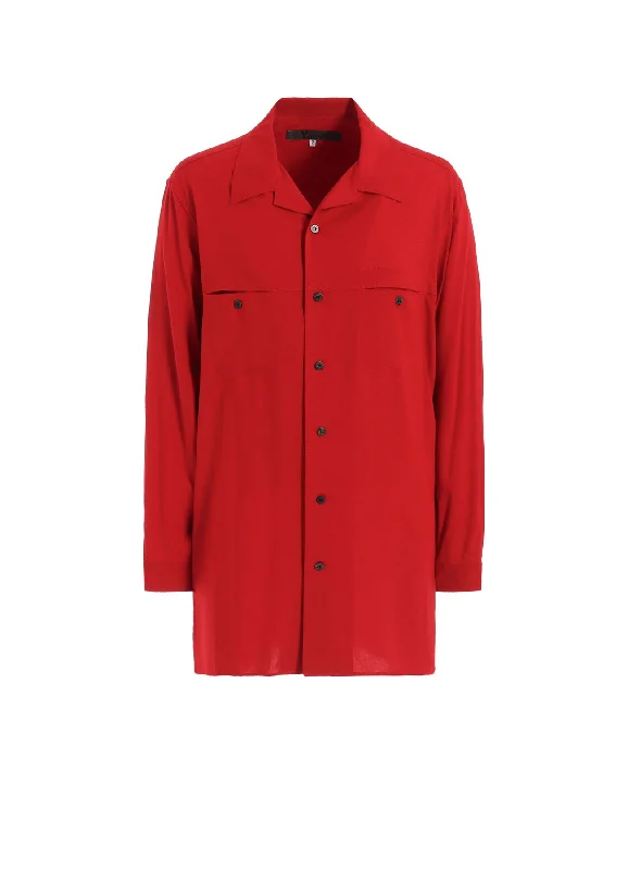 Special Price RAYON LAWN SHIRT WITH OPEN COLLAR