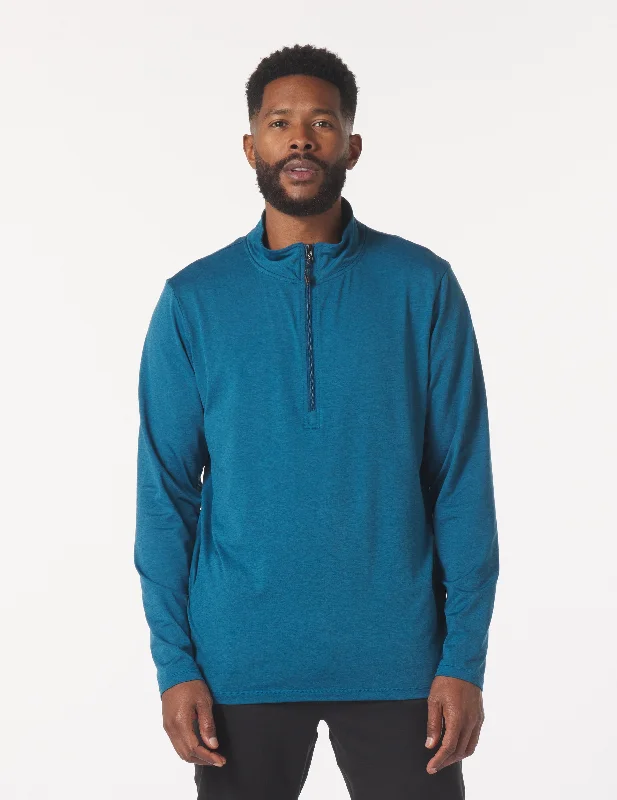 Weekend Offers That Delight Tahoe 1/4 Zip: Morrocan Blue Marble
