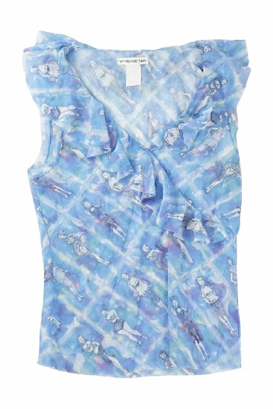 Weekend Bargains Galore [WW30182] Vivienne Tam | Sleeveless Top