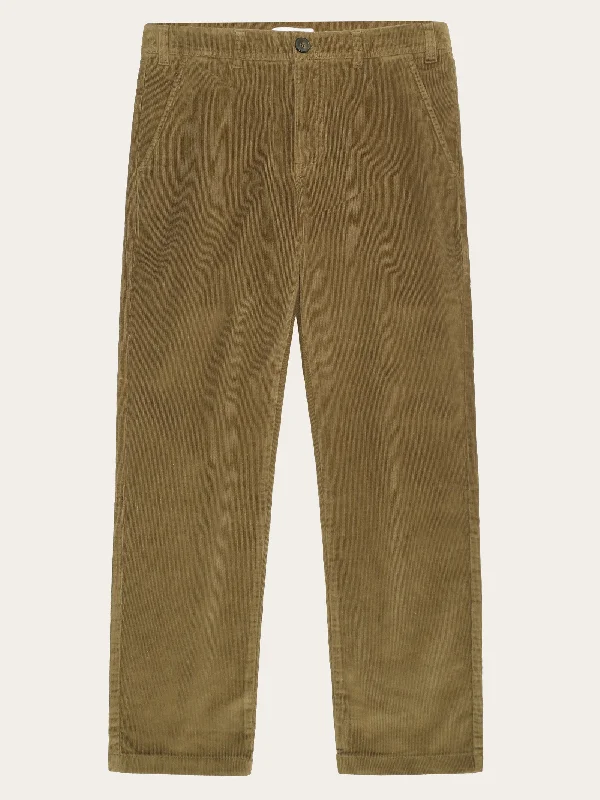 Exclusive Deal Organic Cotton Chuck Corduroy Pants GOTS - Dark Olive