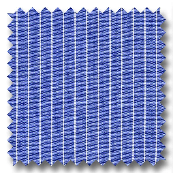 Seasonal Sale Dark Blue Stripe 2Ply Broadcloth - Custom Dress Shirt