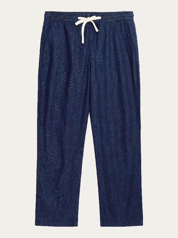 Flash Sale FIG loose denim classic indigo pants - GOTS/Vegan - Classic indigo