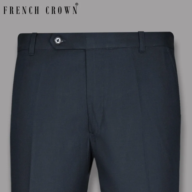 Year-End Deals Navy Regular fit Cotton Pant