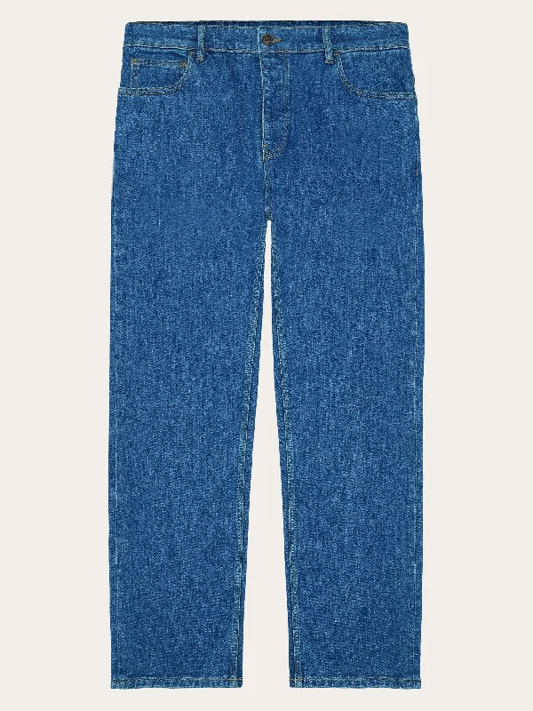 Big Discounts FLINT wide denim jeans mid blue - GOTS/Vegan - Medium Blue