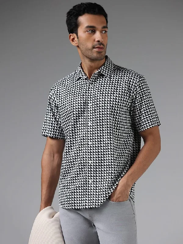 Bargain Prices Ascot White Printed Relaxed-Fit Shirt