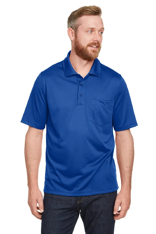 Weekend Bargains to Sizzle Harriton Mens Advantage Performance Moisture Wicking Short Sleeve Polo Shirt w/ Pocket - True Royal Blue Weekend Bargains to Sizzle Harriton Mens Advantage Performance Moisture Wicking Short Sleeve Polo Shirt w/ Pocket - True Royal Blue