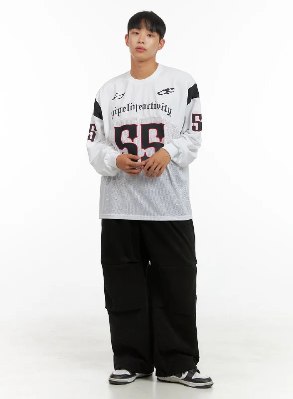 Buy More, Save More Men's Corduroy Pintuck Parachute Pants (Black) IS420