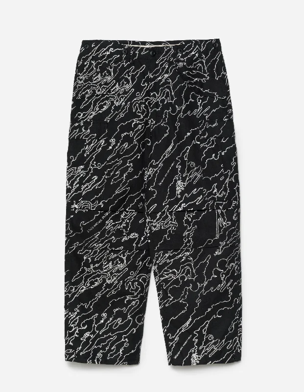 Huge Discounts 5136 Maha Basquiat M65 Cargo Pants Black