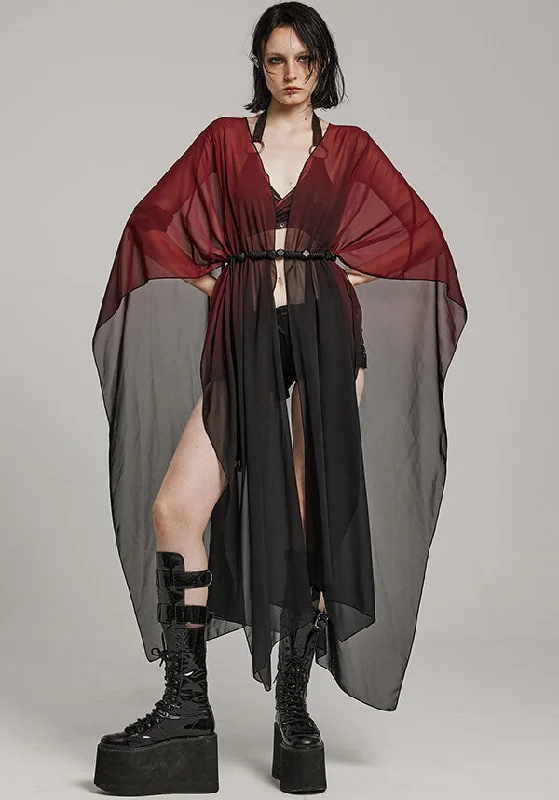 Weekend Deals That Impress Stevie Sheer [Black/Red] | SHAWL