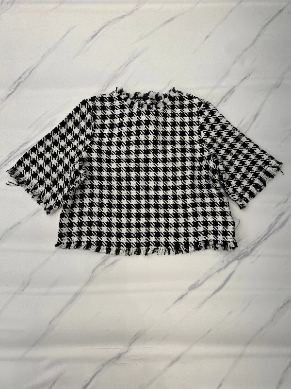 Weekend Offers That Excite Top Short Sleeve By Cmc In Black & White, Size: S