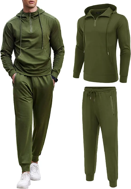 Super Bargain 2 Piece Zip Hoodie and Sweatpants Set (US Only)