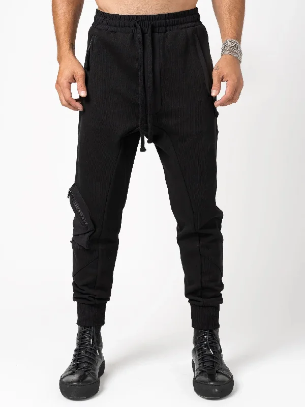 Exclusive Deal Drop crotch jersey trousers