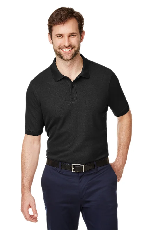 Low Prices Devon & Jones Mens New Classics Performance Moisture Wicking Short Sleeve Polo Shirt - Black Low Prices Devon & Jones Mens New Classics Performance Moisture Wicking Short Sleeve Polo Shirt - Black