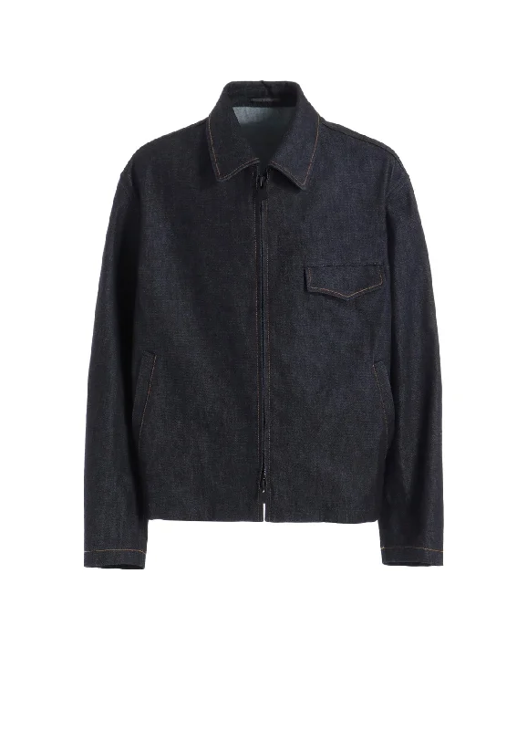 Weekend Deals That Sizzle 【1/11 10:00(JST) Release】13oz UNEVEN YARN DENIM BLOUSON WITH COLLOR COMBI